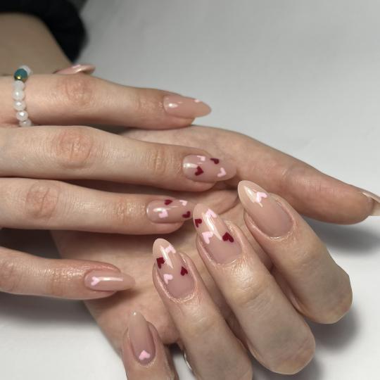 Princess beauty #nis Ojačavanje noktiju Korekcija ojačavanja noktiju gelom - S dužina