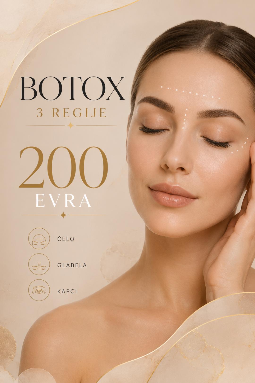 Botox 3 regije - Dr Pantazis - Dental & Beauty Clinic, Beograd Botox Lice Botox, Beograd, Vračar, Čubura, Crveni krst