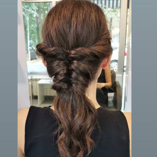 Hair Studio Alex #beograd Svečane i frizure za svadbu Svečana frizura - jednostavna
