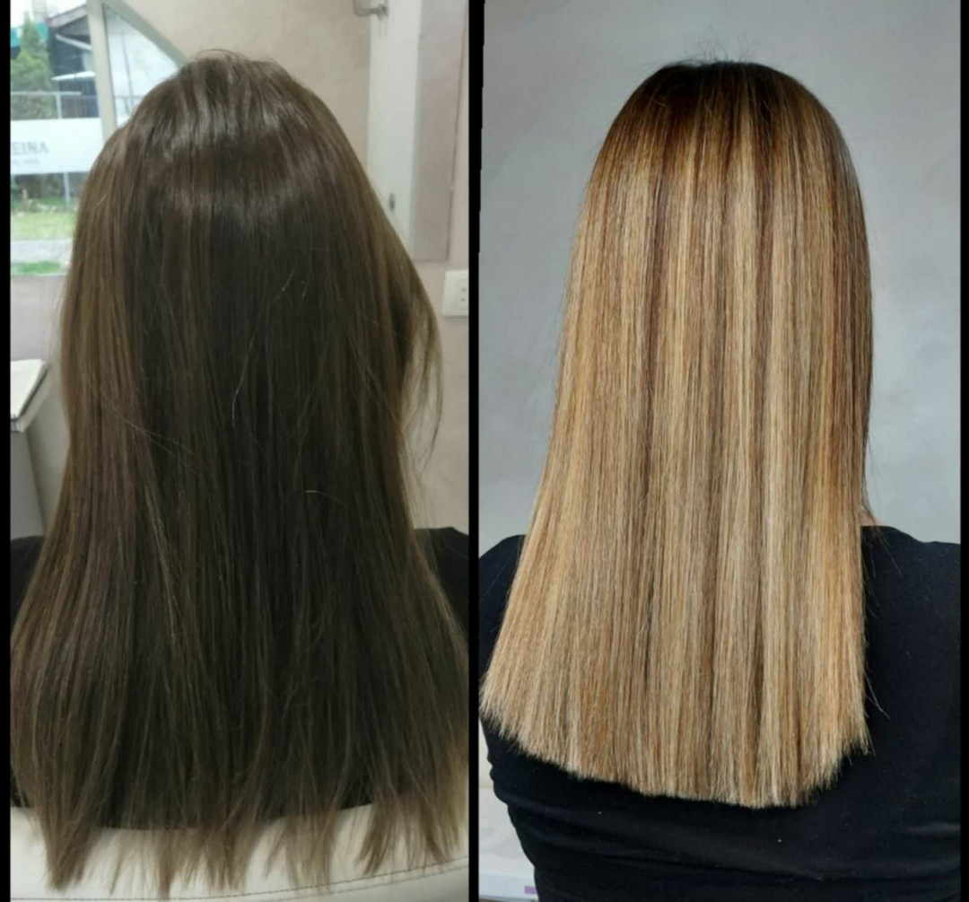 La Reina #beograd Pramenovi Balayage - kosa srednje dužine