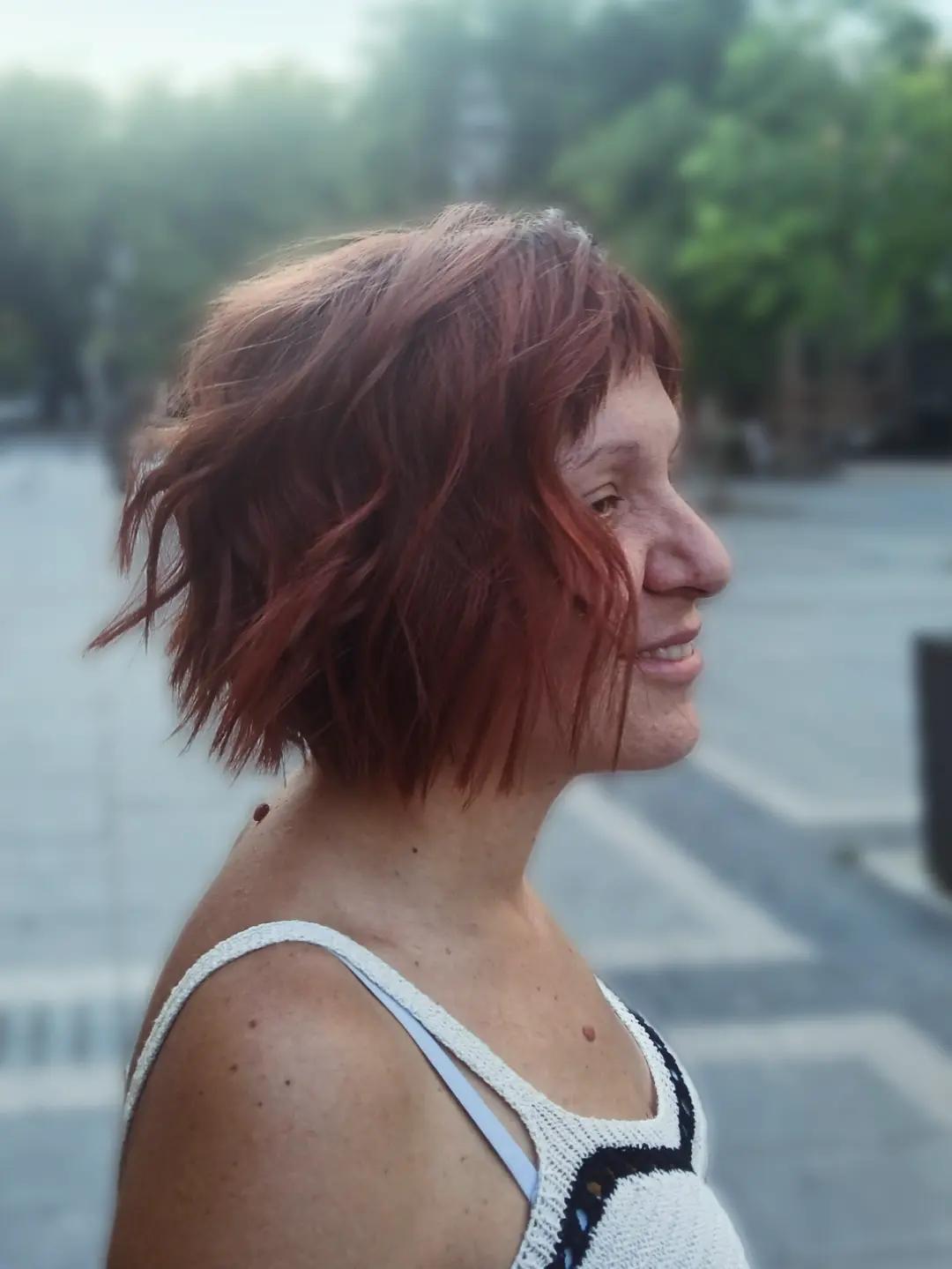 Hairrific #sombor Žensko šišanje Šišanje + feniranje na ravno - kosa srednje dužine / ekstra gusta kratka kosa