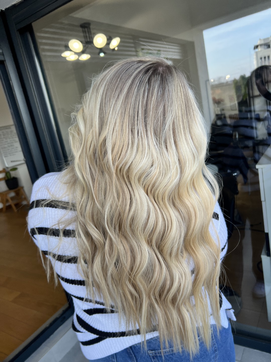 Marko Hairdresser #beograd Pramenovi Pramenovi na foliju / Balayage - kosa srednje dužine