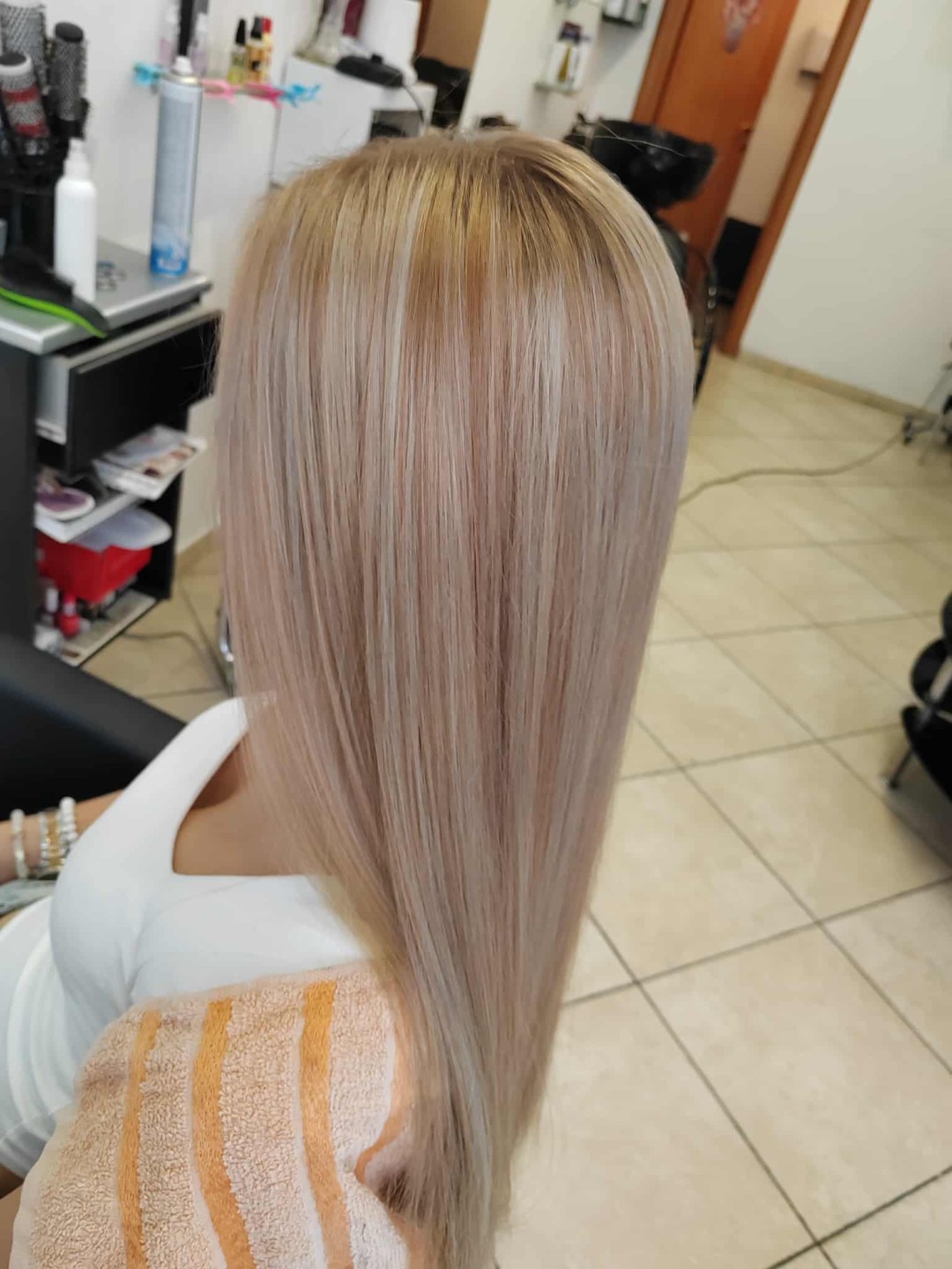 Black Diamond Maroli #novisad Pramenovi Pramenovi na foliju + preliv + feniranje - duga kosa