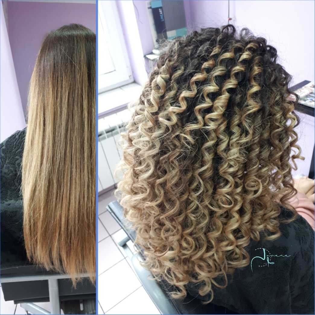 Jovana + #beograd Uvijanje, lokne i talasi Afro lokne - ekstra duga kosa