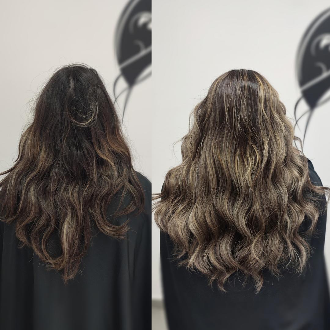 Pramenovi Folija & Preliv - ekstra duga kosa (preko lopatica) - Infinity Hair, Novi Sad Pramenovi Frizerski saloni Pramenovi, Novi Sad, Grbavica, Liman, Adamićevo