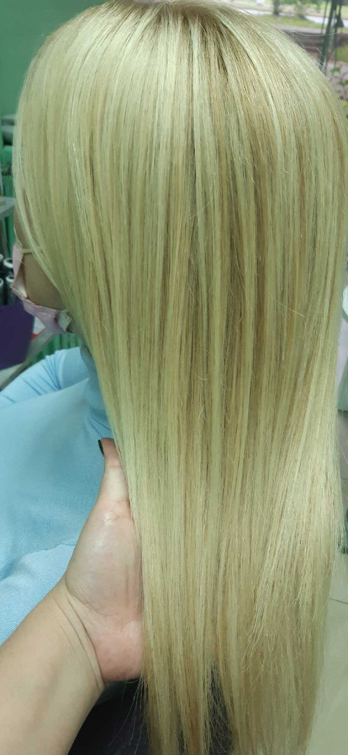 Estetik & Hairstilyst studio F #beograd Nega i ojačavanje kose Rehub tretmana + feniranje - kratka kosa