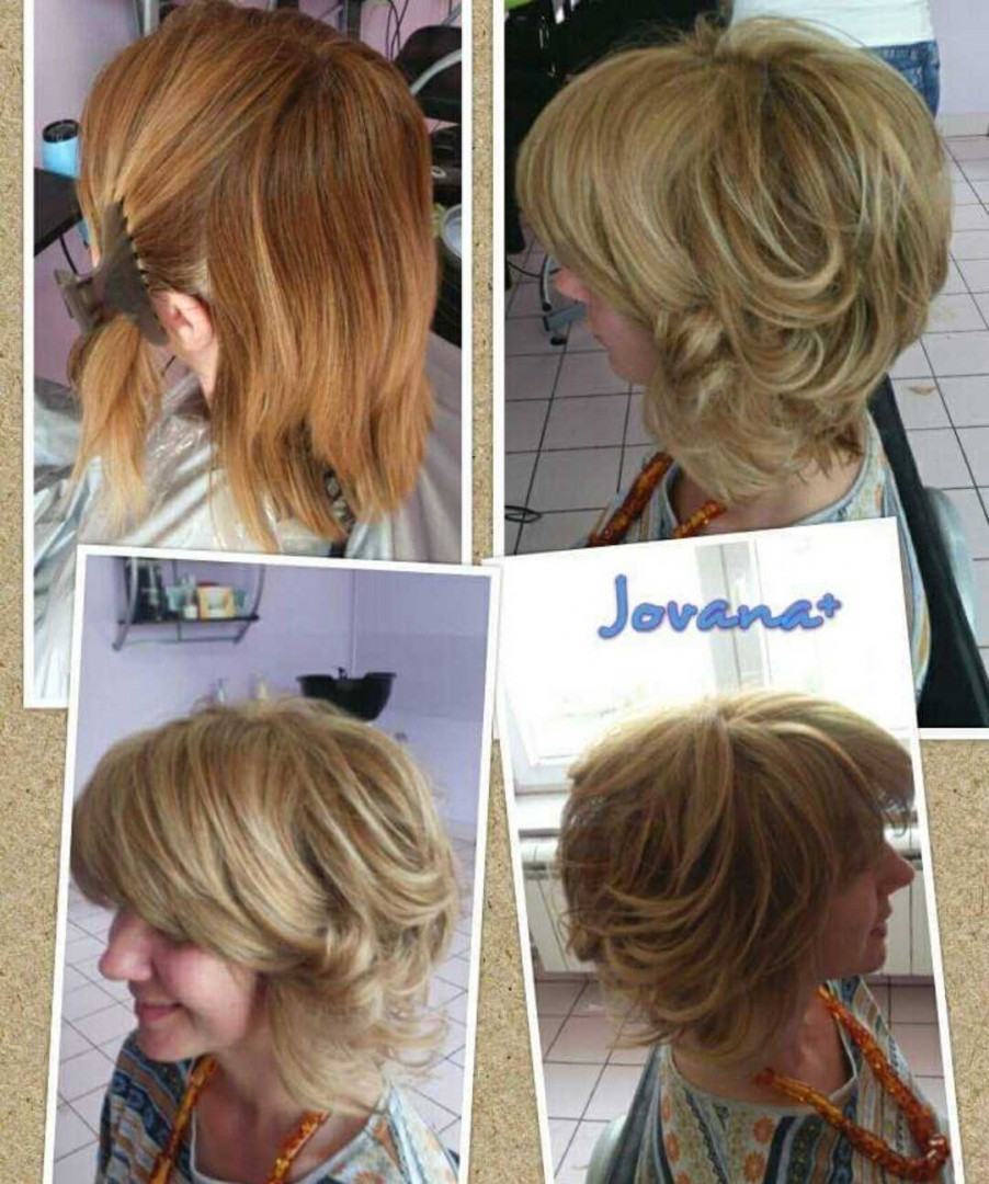 Jovana + #beograd Pramenovi Pramenovi na foliju + preliv - kosa srednje dužine