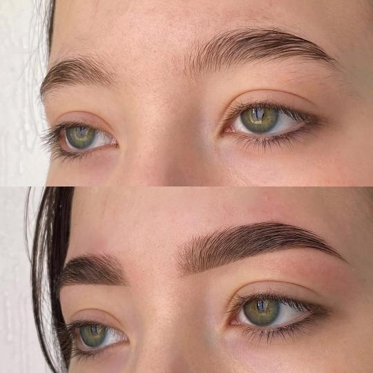 AmiSo Beauty Studio #novisad Obrve Korekcija obrva voskom / pincetom + farbanje obrva