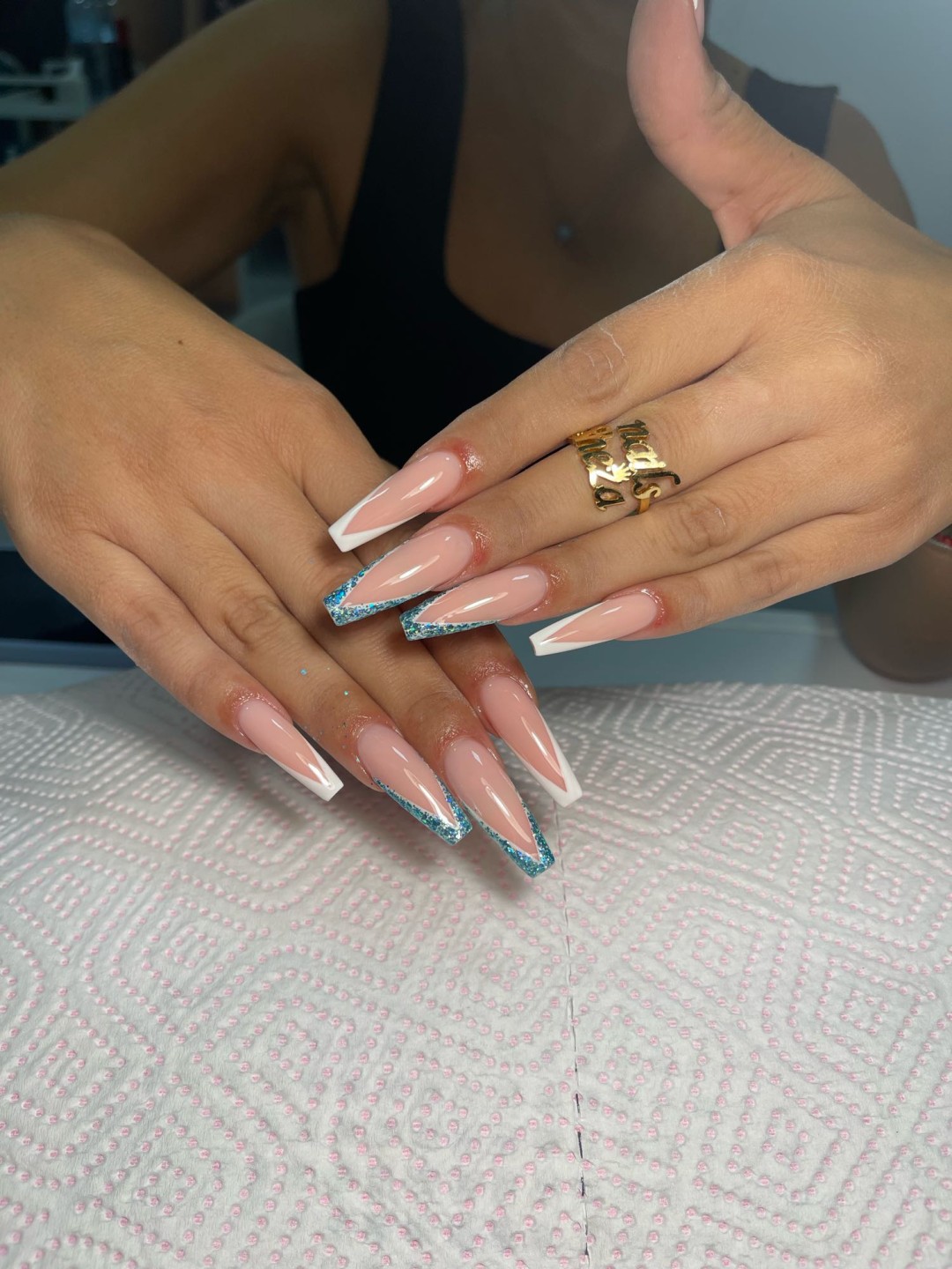 Sneža Nails #beograd Izlivanje noktiju Izlivanje noktiju gelom - XXL dužina