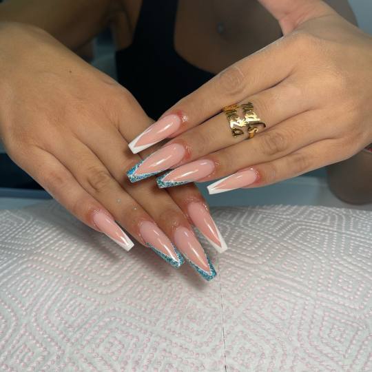 Sneža Nails #beograd Izlivanje noktiju Izlivanje noktiju gelom - XXL dužina