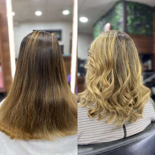 Beauty Centar 2313 #beograd Ombre, sombre, balayage Pramenovi + tretman kose + žensko šišanje + f