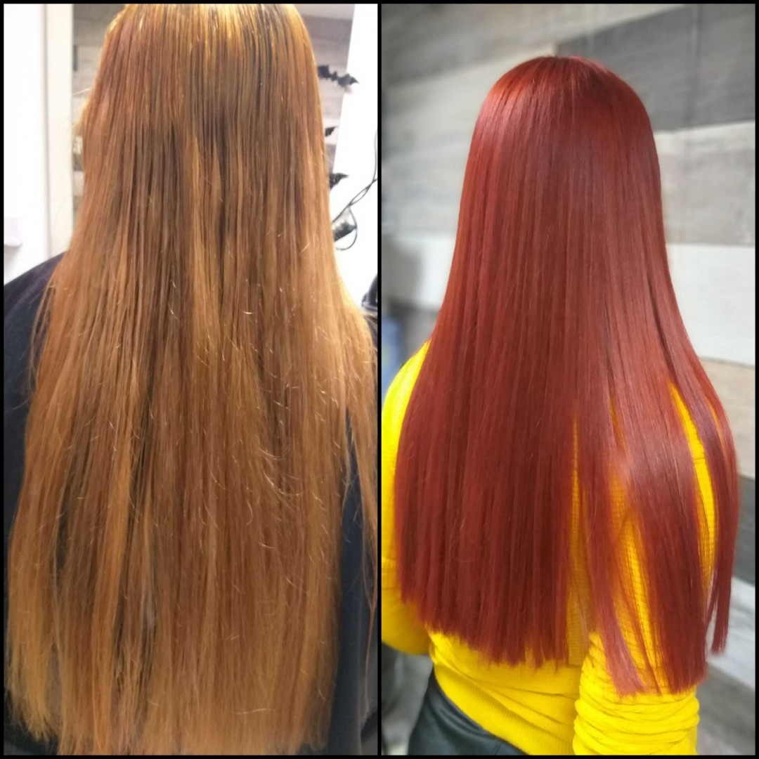 Ginger witch #beograd Farbanje kose Farbanje cele dužine + feniranje - ekstra duga kosa
