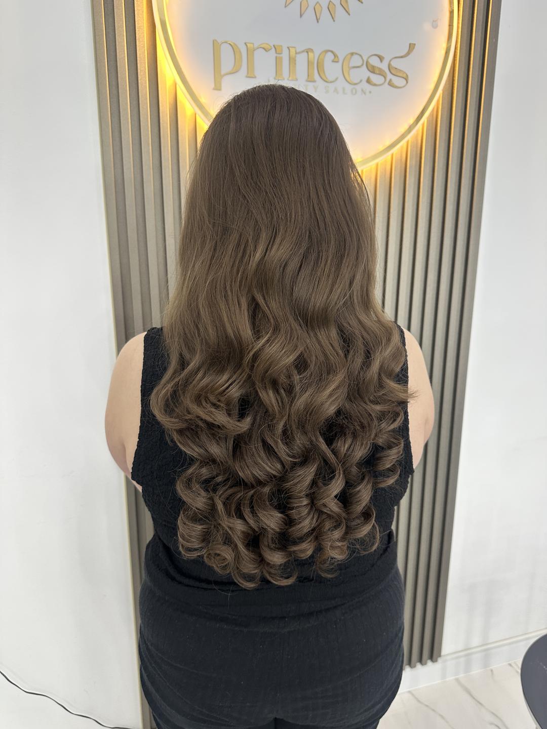 Princess beauty salon #nis Farbanje kose Svečana frizura lokne - duga kosa