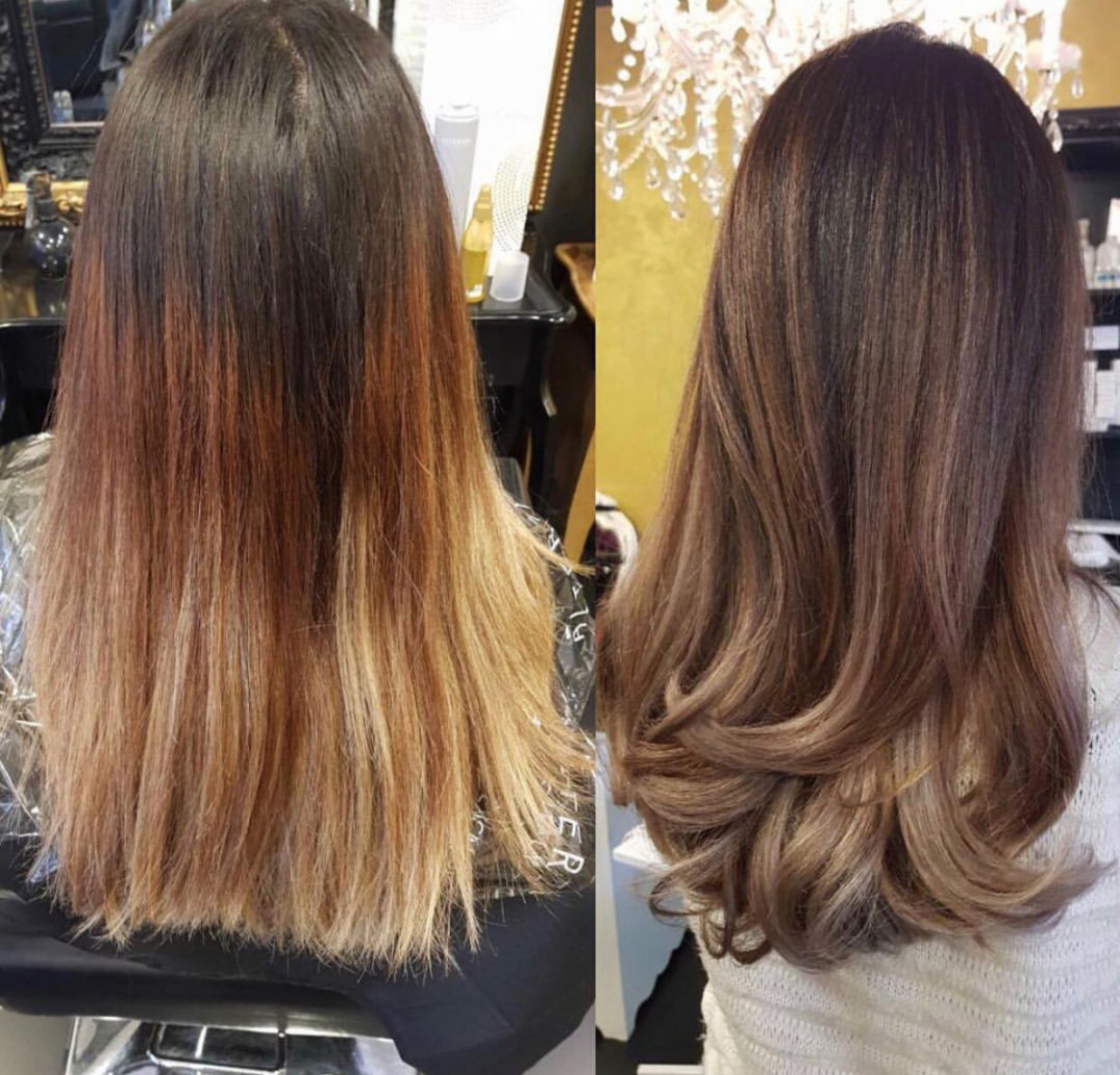 Ombre + preliv + feniranje - duga kosa - Baroque, Beograd Ombre, sombre, balayage Frizerski saloni Ombre, sombre, balayage, Beograd, Vračar, Čubura, Crveni krst