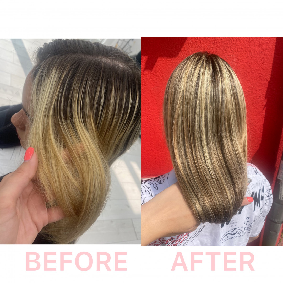 Glam Hair by Pro Team #beograd Pramenovi Preliv - sve dužine kose