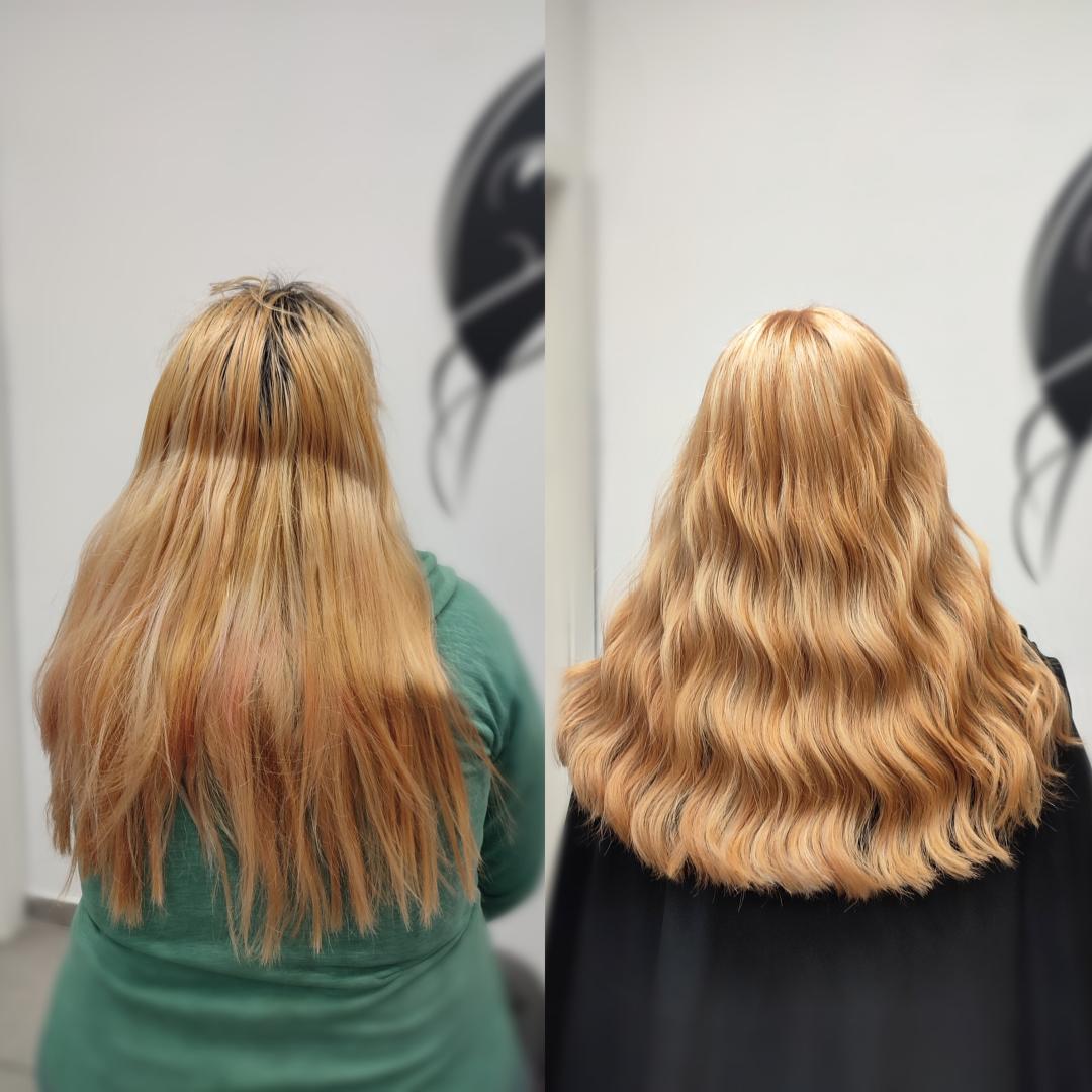 Farbanje cele dužine (profesionalna farba) - ekstra duga kosa (preko lopatica) - Infinity Hair, Novi Sad Farbanje kose Frizerski saloni Farbanje kose, Novi Sad, Grbavica, Liman, Adamićevo