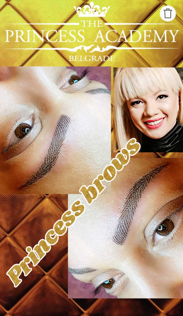 The Princess Academy #beograd Trajna šminka Puder obrve