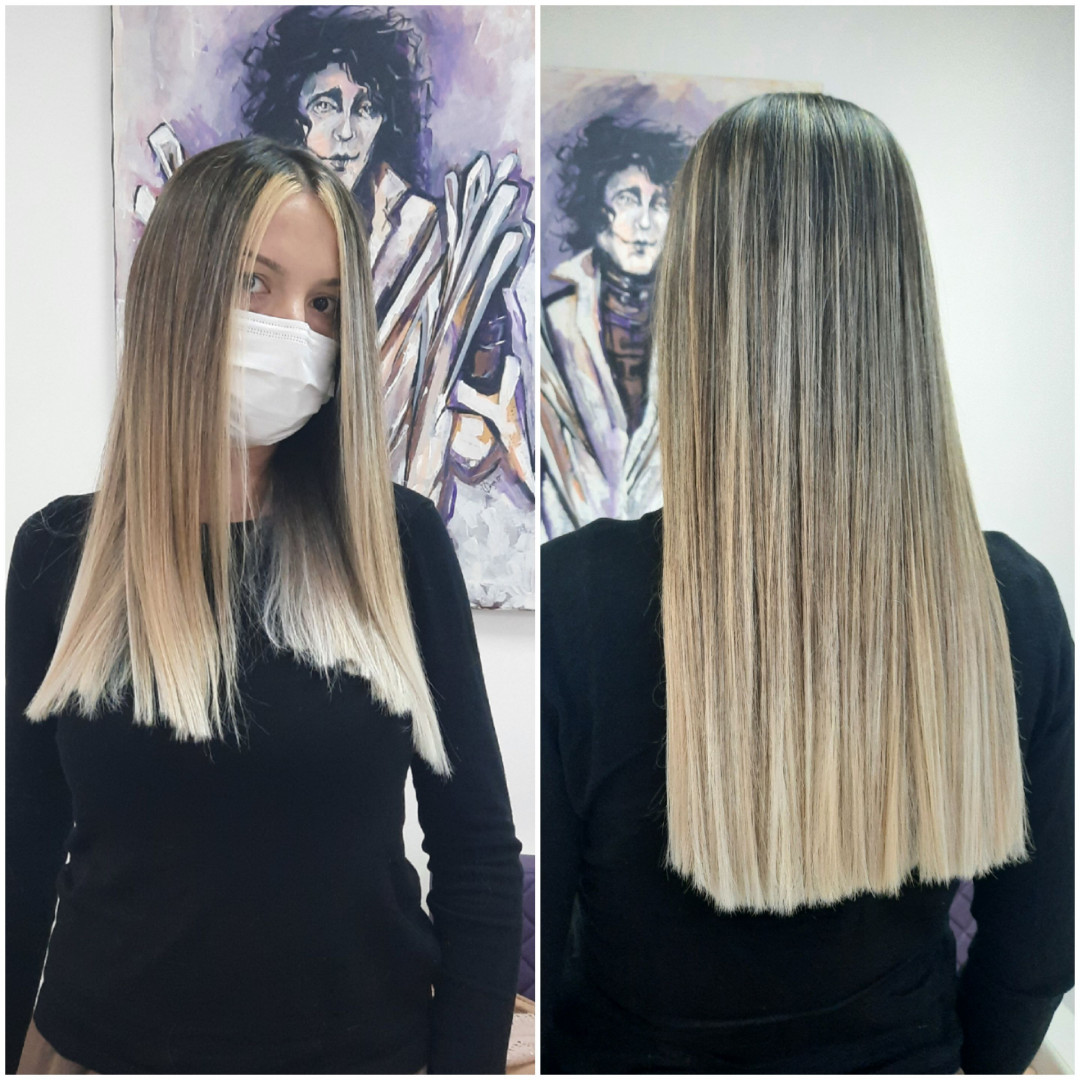 Pramenovi na foliju - duga kosa - Studio Šišarka, Niš Pramenovi Frizerski saloni Pramenovi, Niš, Palilula