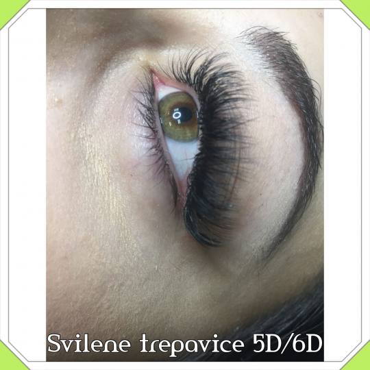 Olymp Beauty #nis Nadogradnja trepavica Svilene trepavice 5D/6D Nadogradnja svilenih trepavica - 5D 