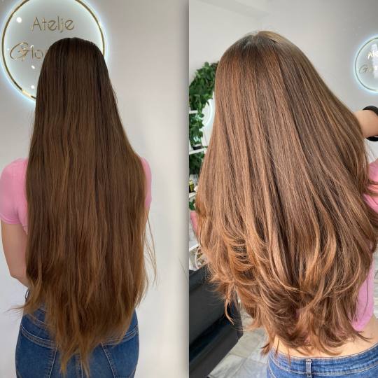 Atelje Glossy Hair #beograd Žensko šišanje Žensko šišanje - ekstra duga kosa
