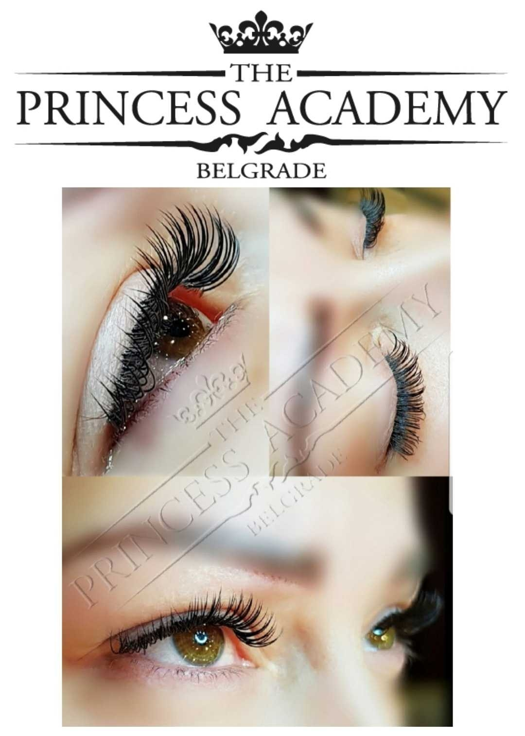 The Princess Academy #beograd Nadogradnja trepavica Nadogradnja svilenih trepavica - 1 na 1