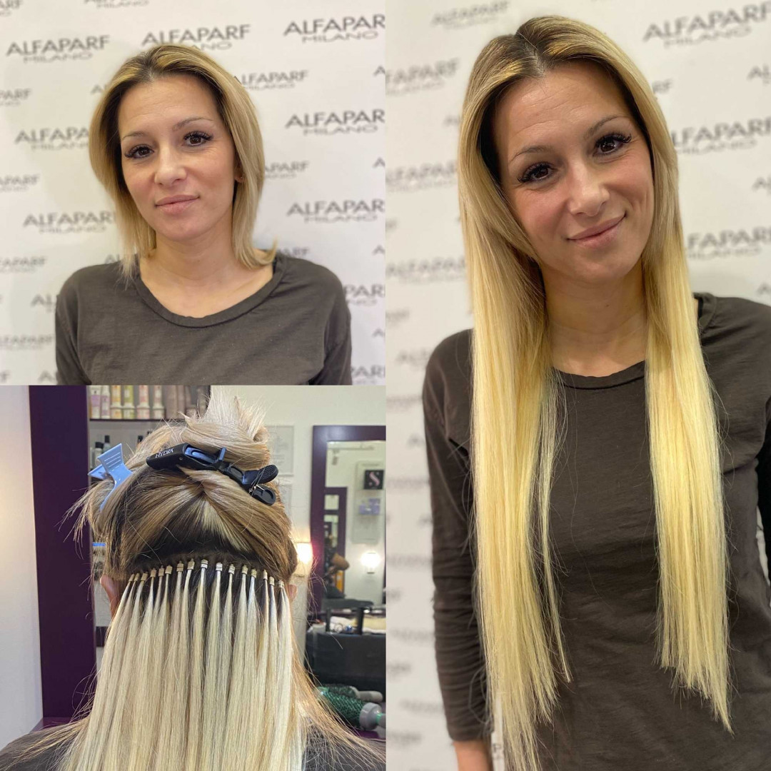 Alfaparf Studio #beograd Nadogradnja kose Nadogradnja kose keratinom / mikroring tehnikom - po pramenu