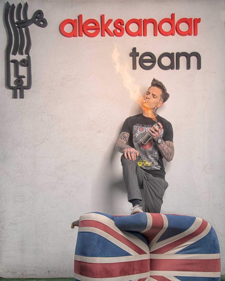 Aleksandar Team #beograd Muško šišanje Muško šišanje makazama + mašinicom - top stilista