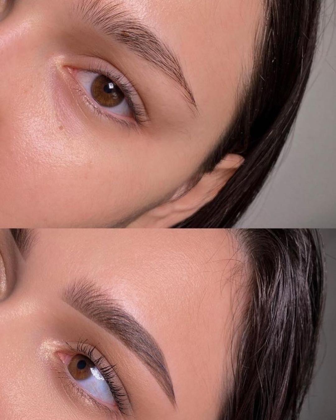 AmiSo Beauty Studio #novisad Obrve Korekcija obrva voskom / pincetom + farbanje obrva