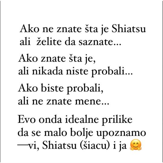 SAWUBONA Shiatsu Studio #beograd Šiacu masaža HOĆU DA SE OSVEŽIM - Shiatsu Mini-tretman (20€)