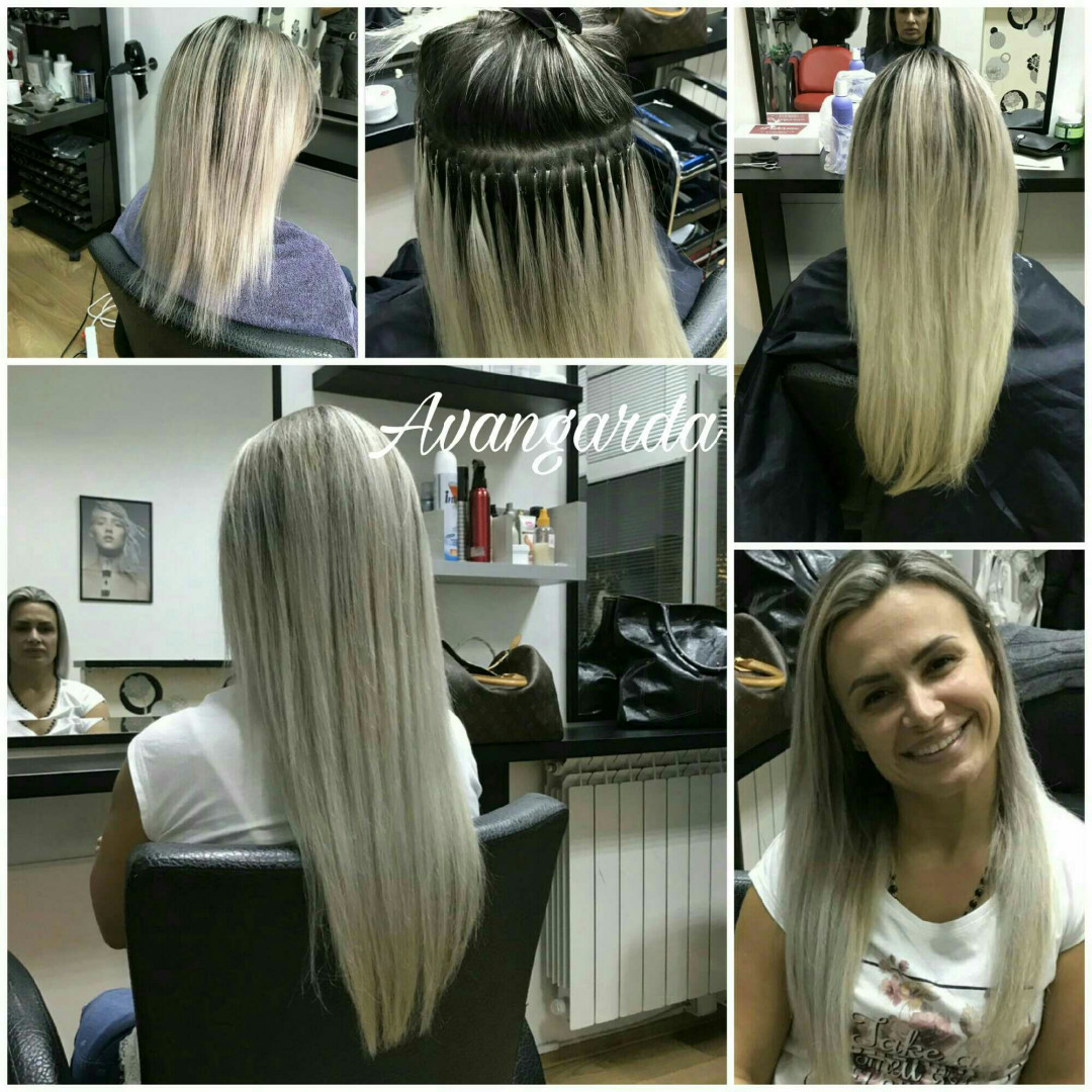 Avangarda #beograd Nadogradnja kose Nadogradnja kose keratin / micro ring 100g - pramenovi  40cm - 55cm