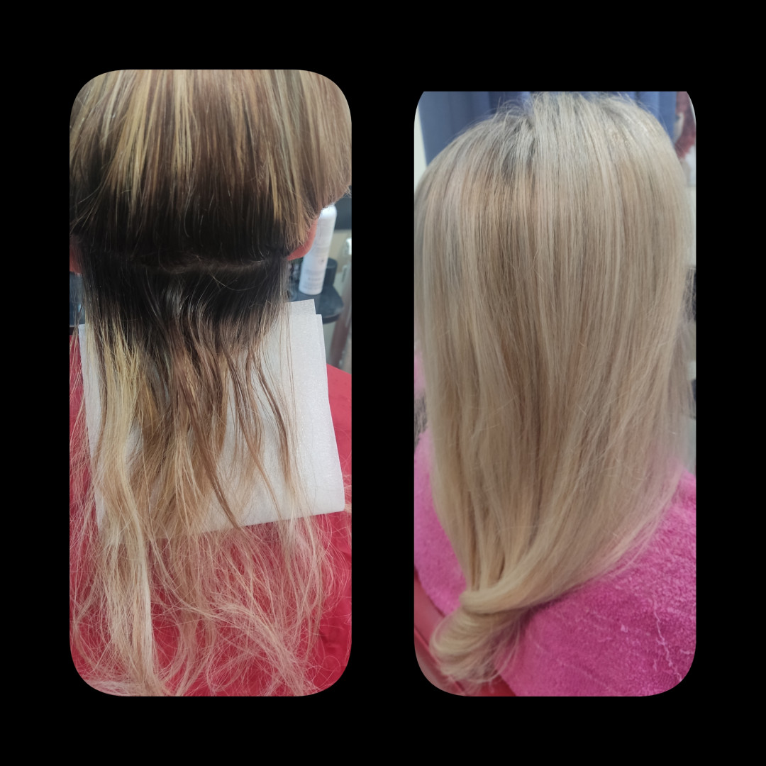 Vanja Hair Still #beograd Pramenovi Pramenovi na foliju - kosa srednje dužine