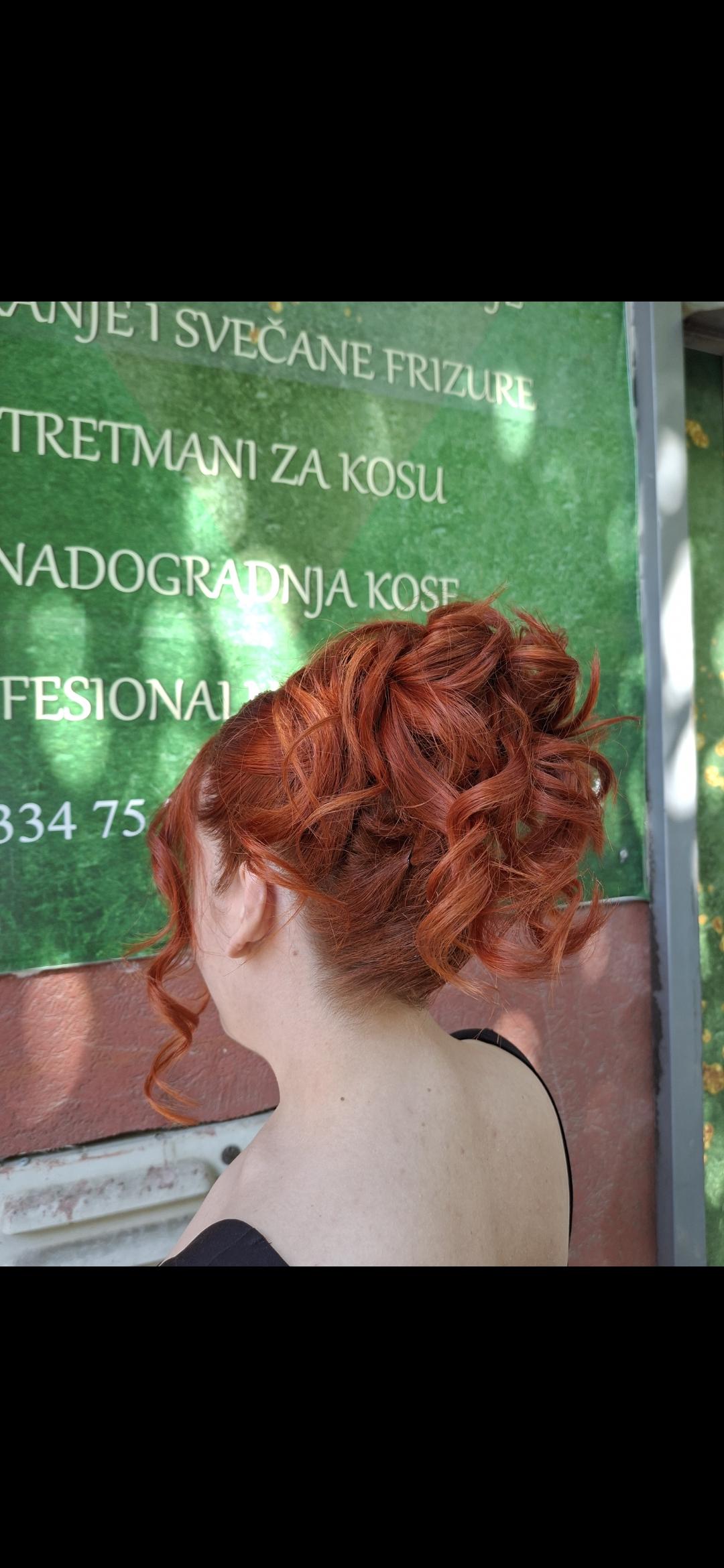 Svečana frizura - složena - Beauty style hair J&D, Novi Sad Svečane i frizure za svadbu Frizerski saloni Svečane i frizure za svadbu, Novi Sad, Sajmište, Detelinara, Banatić
