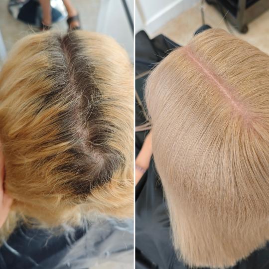 Kotenkova Studio & Education #beograd Farbanje kose Total Blonde izrastka - do 1,5 cm Ovaj rad je na