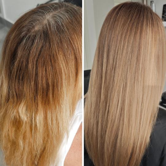 Kotenkova Studio & Education #beograd Farbanje kose Klasično farbanje cele dužine - duga kosa