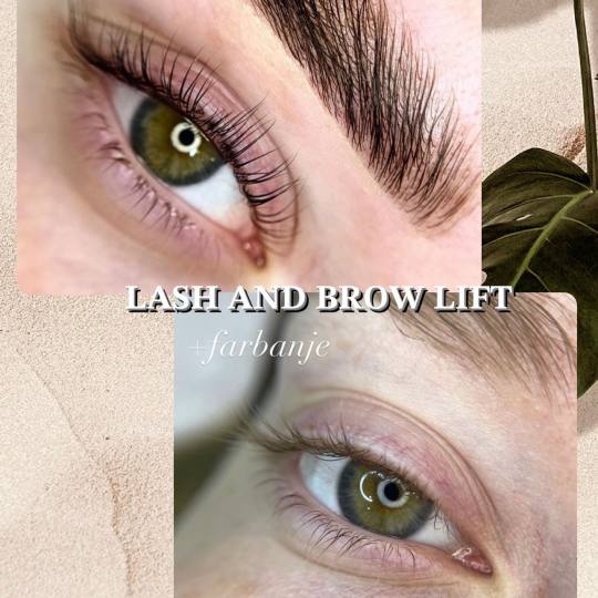 Atelier Beauty Bar #nis Trepavice Lash lift + Brow lift Lash & Brow lift