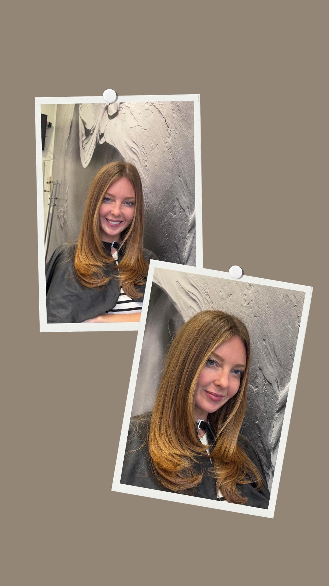 Positive 8 #novisad Feniranje i stilizovanje Žensko šišanje + feniranje na ravno - duga kosa do polovine leđa