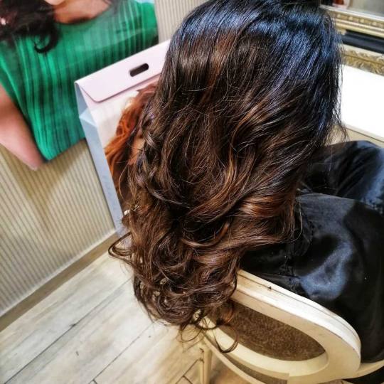 Bibi beauty centar #beograd Pramenovi Pramenovi na foliju u 1 / 2 boje / blanšem + olaplex+ preliv 