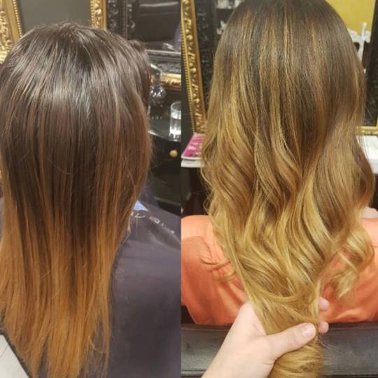 Baroque #beograd Ombre, sombre, balayage Balayage + preliv + feniranje - duga kosa