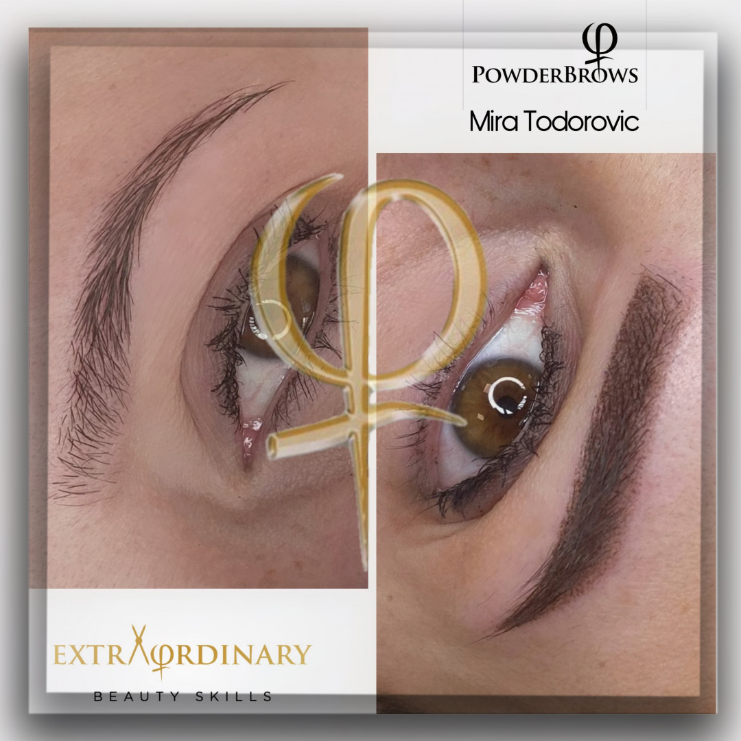Diamonds & Pearls Beauty Studio #beograd Trajna šminka Phi Powder Ombre Brows + prva korekcija nakon 1 meseca