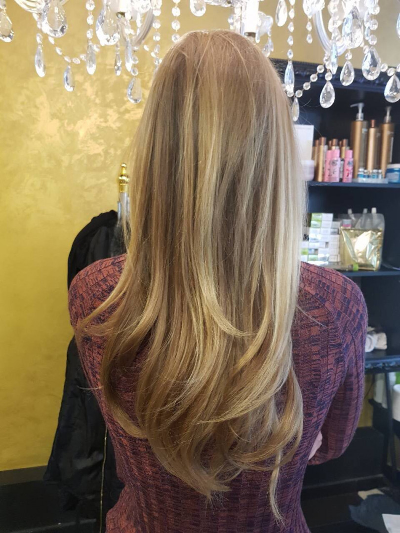 Balayage + preliv + feniranje - duga kosa - Baroque, Beograd Ombre, sombre, balayage Frizerski saloni Ombre, sombre, balayage, Beograd, Vračar, Čubura, Crveni krst