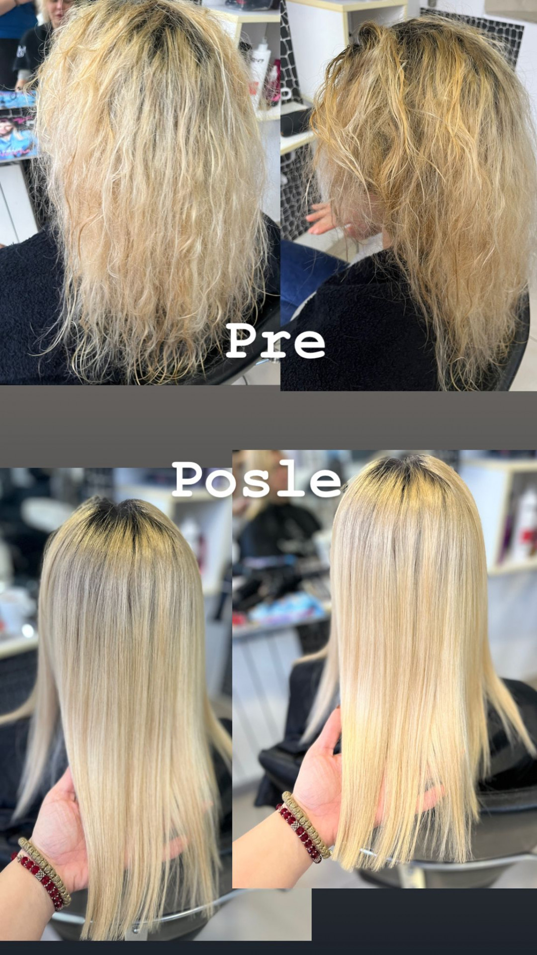 Butik Lepote #beograd Keratinski tretmani Keratinsko ispravljanje - duga kosa do polovine leđa