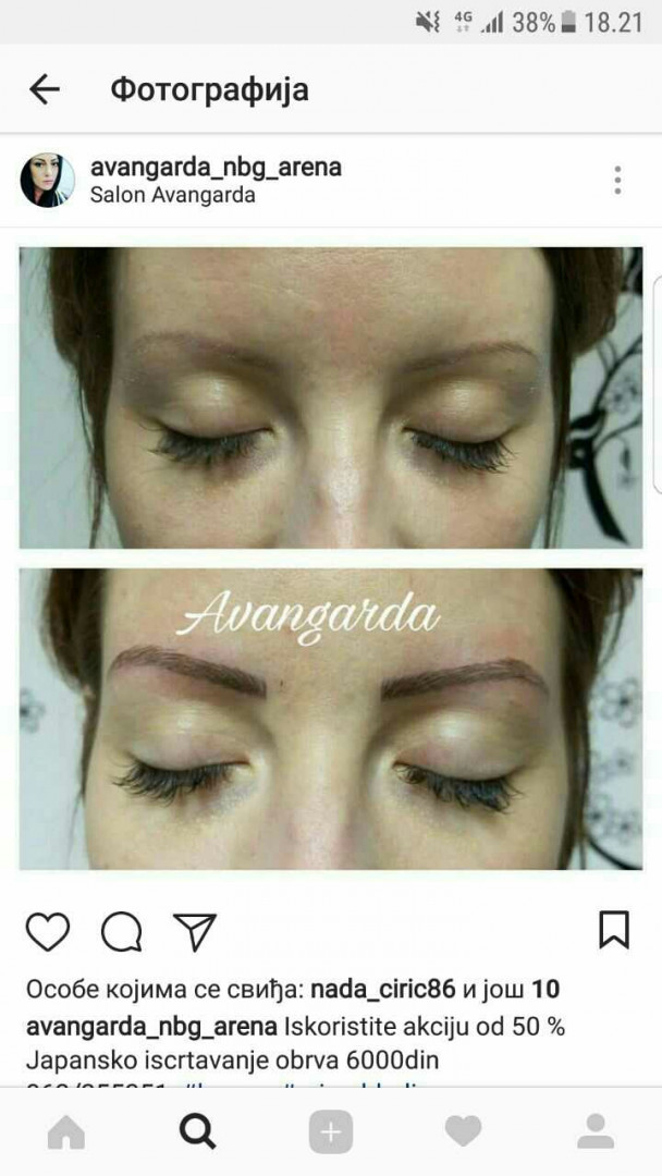 Avangarda #beograd Obrve Microblading