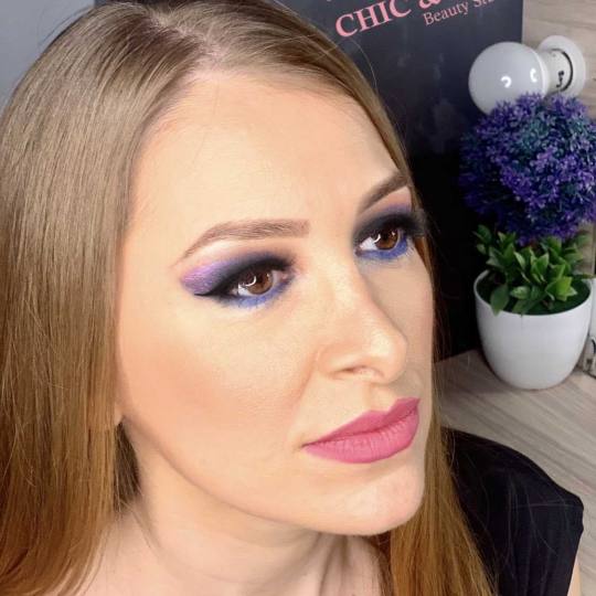Chic & Unique #beograd Make-up / šminkanje Make up blue violet Akcija - Profesionalna večernja šm