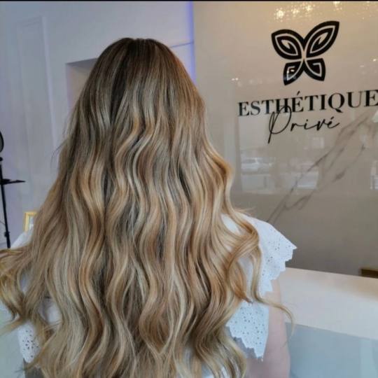 Esthetique Privé #beograd Pramenovi GOLDWELL Pramenovi + preliv + feniranje - duga kosa
