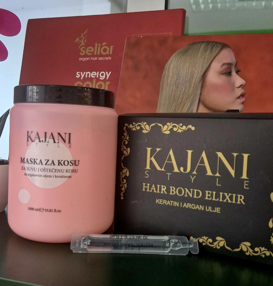KAJANI - tretman za suvu i oštećenu kosu - Bellezza e Colori, Beograd Ombre, sombre, balayage Frizerski saloni Ombre, sombre, balayage, Beograd, Slavija, Autokomanda, Neimar