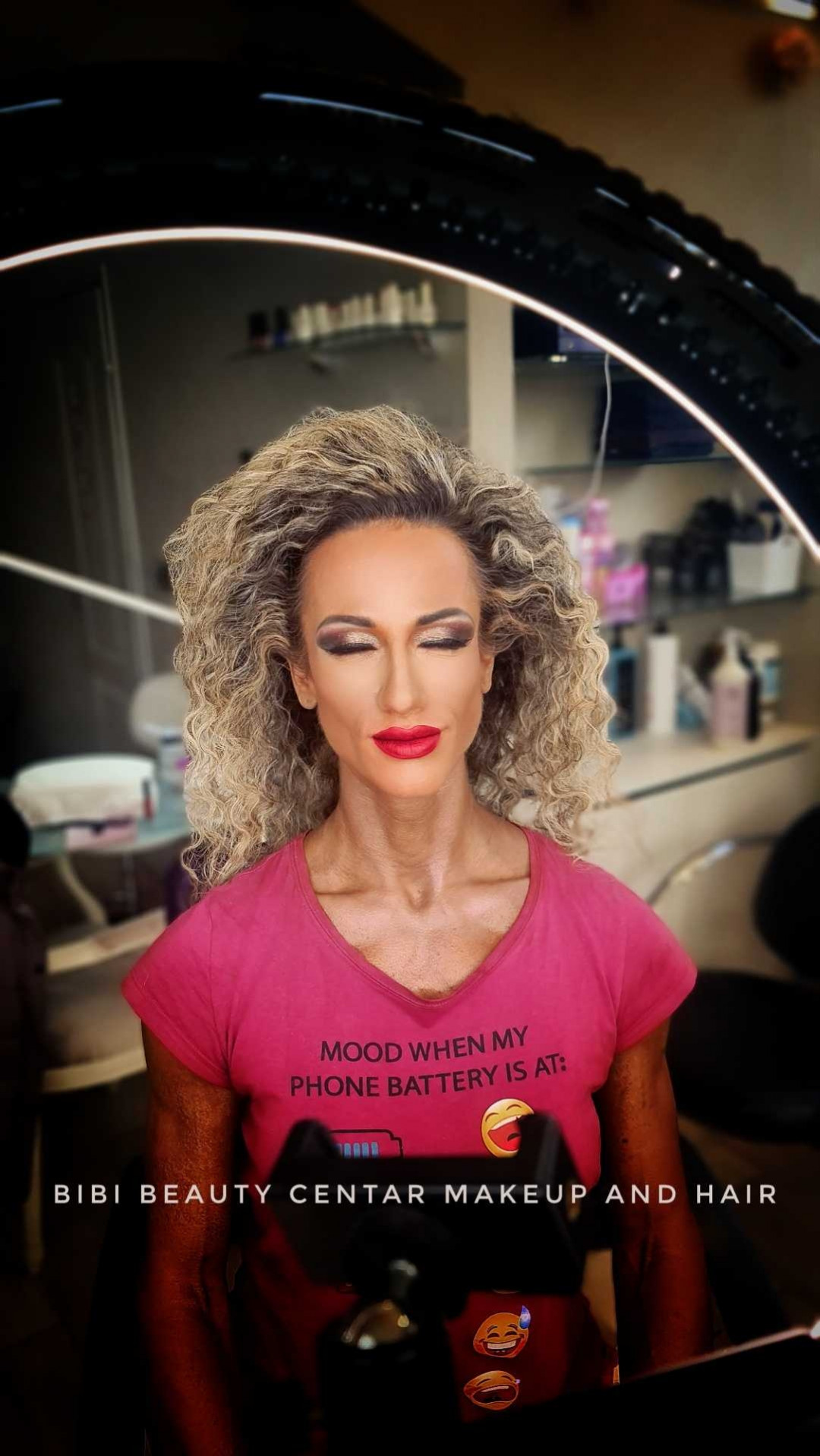 Bibi beauty centar #beograd Make-up / šminkanje Profesionalno šminkanje + veštačke trepavice + svečana frizura