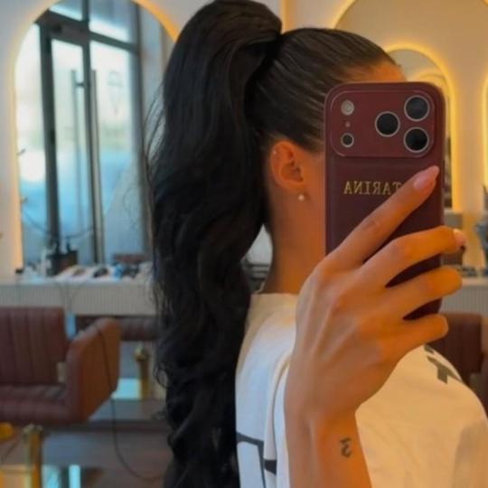 Diamond Beauty #beograd Svečane i frizure za svadbu Visoki rep + talasi - sve dužine kose