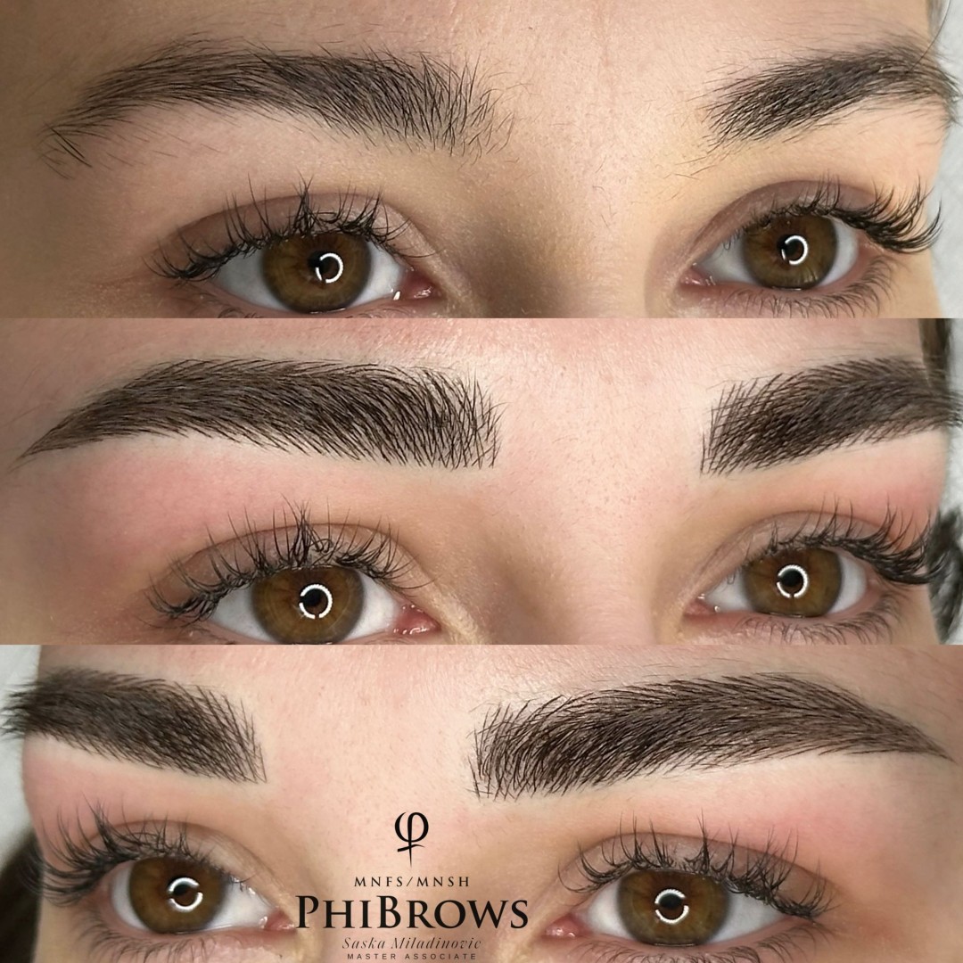 Esthetique Privé #beograd Trajna šminka PHI BROWS MICROBLADING - korekcija do tri meseca
