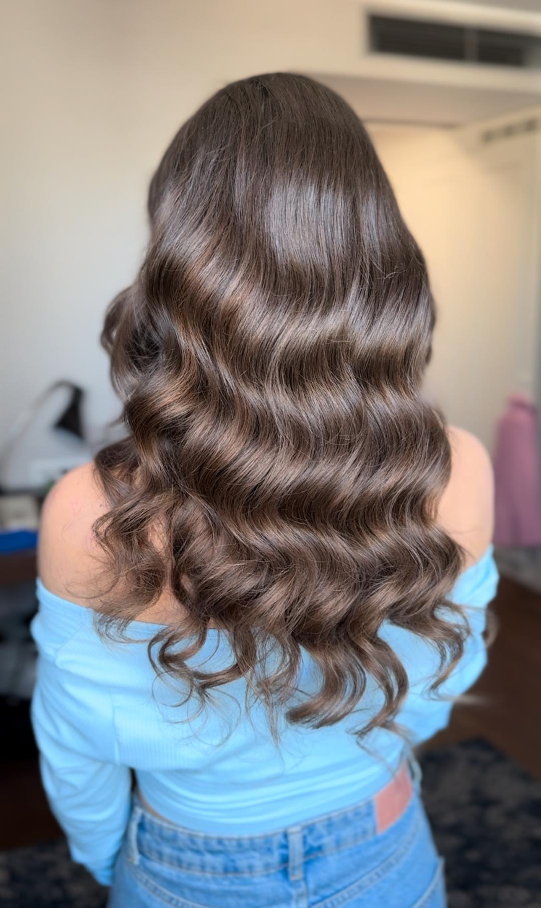 Holivudski talasi - sve dužine kose - Studio Kristina Jovanović, Beograd Uvijanje, lokne i talasi Frizerski saloni Uvijanje, lokne i talasi, Beograd, Zvezdara