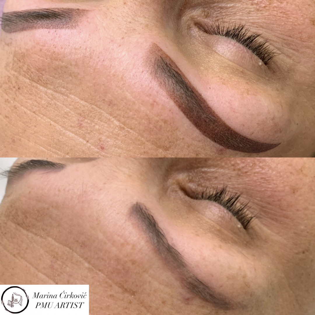 Aurora Beauty Studio #beograd Trajna šminka Puder obrve